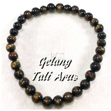 GELANG NATURAL TALI ARUS EMAS TASBIH 33 BUTIR DIJAMIN NATURAL TALI ARUS