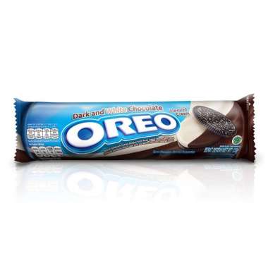 Promo Harga Oreo Biskuit Sandwich Dark and White Chocolate 123 gr - Blibli