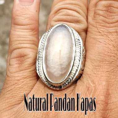 CINCIN BATU AKIK NATURAL PANDAN KAPAS SERAT BETOK RING 9