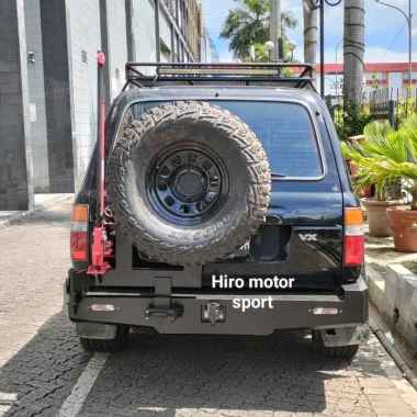Bumper Belakang Land Cruiser VX 80 + hanger Black