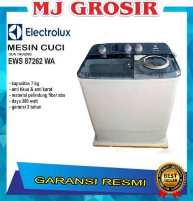 MESIN CUCI ELECTROLUX EWS 87262 WA 7KG EWS87262WA 2 TABUNG