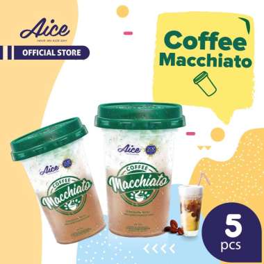 Aice Ice Cream Coffee Macchiato Cup Es Krim 170g Isi 5 Pcs