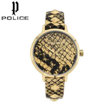 POLICE Socotra PEW-LA2109702 Leather Strap Original Jam Tangan Wanita Gold