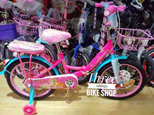 SEPEDA LIPAT MAZARA 18 INCH WARNA PINK BLUE