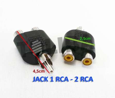 Converter Jack RCA To 2 Cover RCA / jack av T rca 1-2