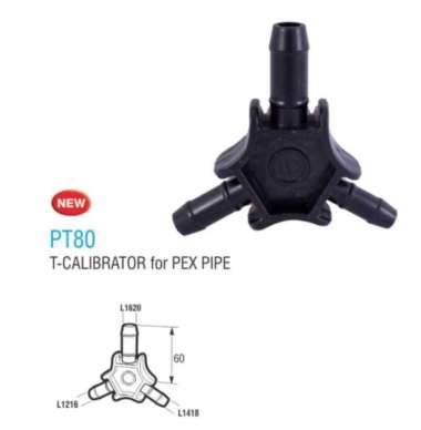 Pipa PEX T-calibrator San Ei PT80