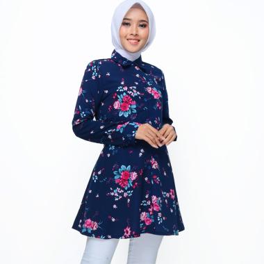 Jfashion Kanako Bunga Tunik Muslim Wanita