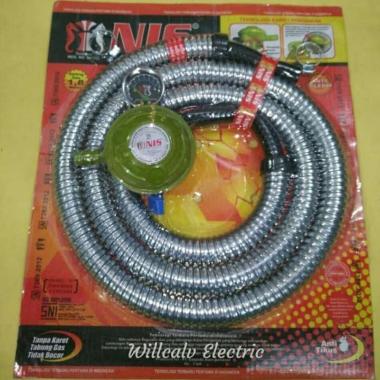 SELANG GAS PAKET SPILAR NIS / SELANG GAS PAKET REGULATOR AMPERE NIS