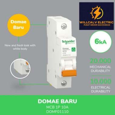 MCB SCHNEIDER DOMAE C10 10A / MCB SCHNEIDER 10A C10 DOMAE