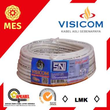 VISICOM NYM HYO 2X0.75 10 METER / VISICOM KABEL LISTRIK SERABUT HYO Multicolor