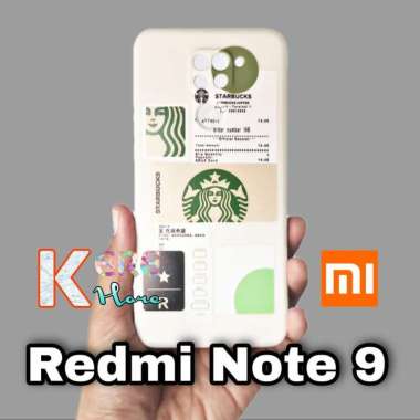CASE REDMI NOTE 9 SQUARE EDGE SOFTCASE STARBUCKS REDMI NOTE 9 Cream Ratu