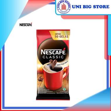 NESCAFE Classic Robusta 100 gr 100% Kopi Murni Instan Coffee