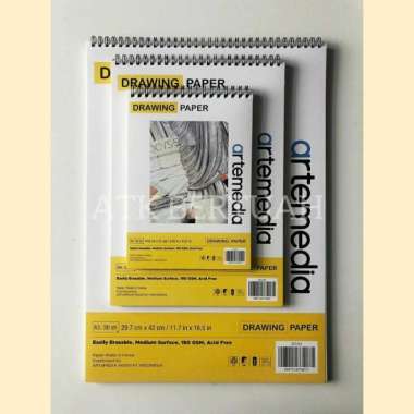 ARTEMEDIA DRAWING WIRE RING SKETCH BOOK BUKU GAMBAR SKETSA A3 A4 A5 A4