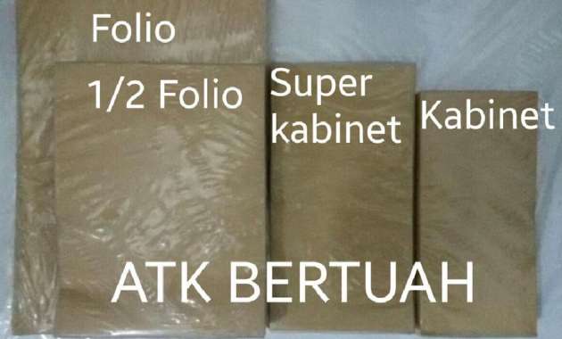 AMPLOP UANG GAJI THR COKLAT KABINET CABINET