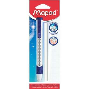 MAPED CIRCULAR GOM PEN ERASER PENGHAPUS PENSIL MEKANIK Gom pen blister