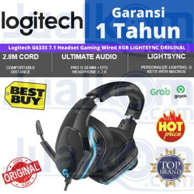 LOGITECH G633S 7.1 G 633S Lightsync Gaming Headset