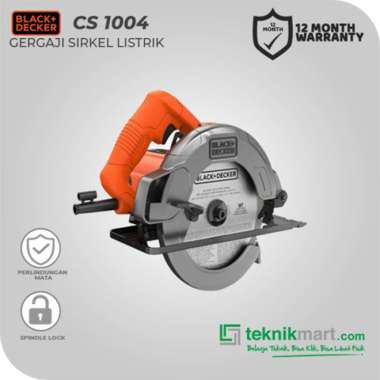 Black & Decker Circular Saw / Gergaji Sirkel Listrik 1400W CS1004 CS1004 ONLY