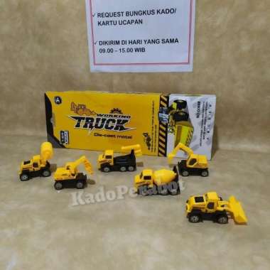 Truk Konstruksi Beko Molen Diecast Mainan anak