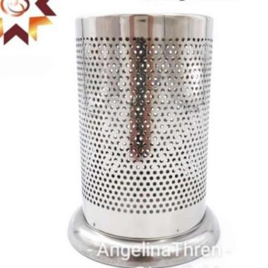 Tempat sendok stainless steel Bulat - Tempat sendok garpu & Sumpit SS