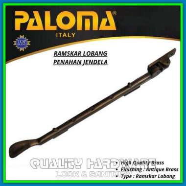 Ramskar Penahan Jendela Paloma QHRKP 634 Type Lubang 605-LB Kuningan - AB Lamskar Jendela Murah Kual