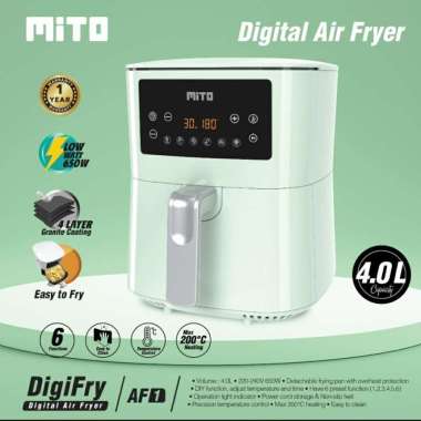 MITO / MITOCHIBA Digital Air Fryer DigiFry AF1 4 Liter 650watt - Hijau