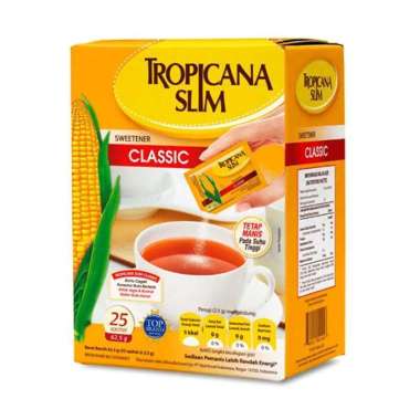 Promo Harga Tropicana Slim Sweetener Classic 25 pcs - Blibli