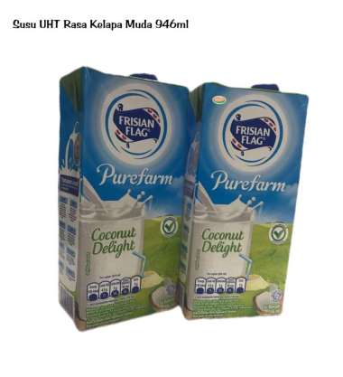 Promo Harga Frisian Flag Susu UHT Purefarm Coconut Delight 946 ml - Blibli