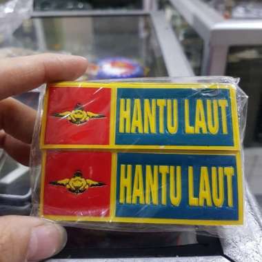Stiker Plat Embos HANTU LAUT|stiker Plat motor HANTU LAUT|Stiker plat