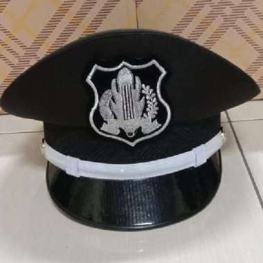 Topi Pet PDH security terbaru | Pet Security Coklat lis putih CIPUTAT