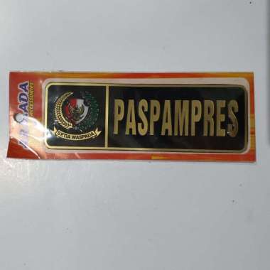stiker pvc Paspampres Hitam/ stiker kaca /stiker panjang Paspampres
