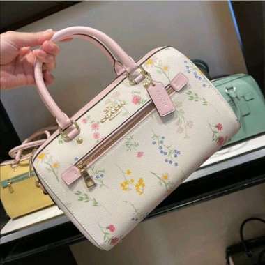 rowan satchel with spaced wildflower print