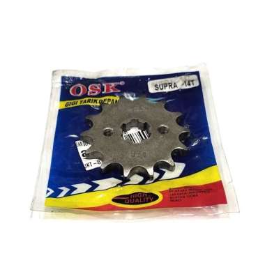 GEAR DEPAN OSK SUPRA/GRAND 14T Silver