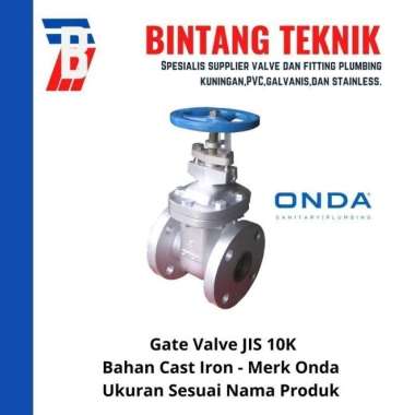 Gate Valve 10" inch Cast Iron Onda JIS 10K Cast Iron