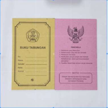 Buku Tabungan Sekolah / Buku Tabungan Anak / Buku Simpenan / Tabungan Tipis / Buku Tabungan