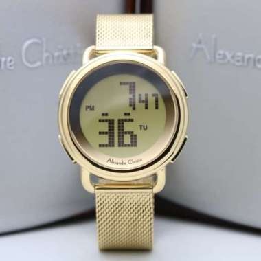 Jam Tangan Wanita Alexandre Christie AC9227 / AC 9227 Gold Digital