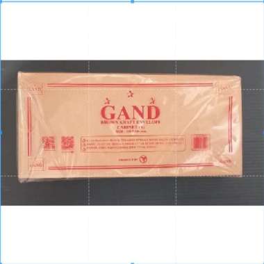 Amplop Kabinet A Coklat Gand tanpa lem/ Amplop Gajian / Amplop A Gand 110 x 240 mm
