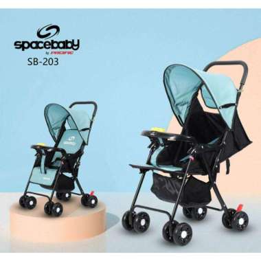 [Termurah Bams] Free Bubblewrap Stroller Space Baby Sb 204 / Stroller Bayi 3 Posisi Hadap Depan/Kere