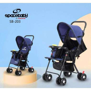 [Termurah Bams] Free Bubblewrap Stroller Space Baby Sb 204 / Stroller Bayi 3 Posisi Hadap Depan/Kere