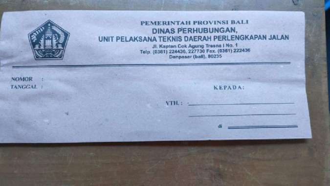 Amplop Dinas Kecil