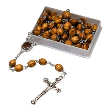 Rosario Jerusalem Kayu Coklat - Rosario Kayu - Rosario Jerusalem - Rosario Rohani