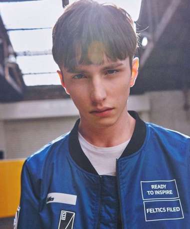 Feltics Bomber Jacket Blue 100% Original - Jaket Pria Branded Sale M