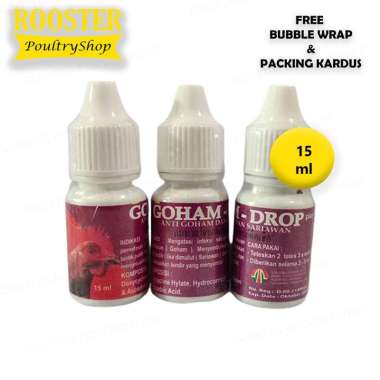 GOHAM Drop 15 ml - Anti Goham dan Sariawan Ayam