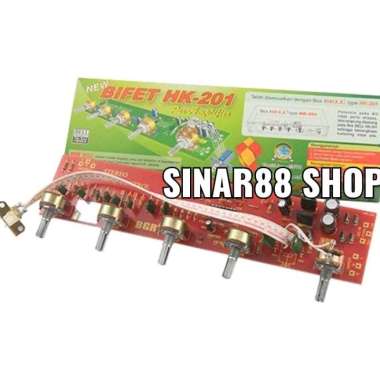 KIT TONE CONTROL BIFET HK201 HK 201 HK-201 PLUS LOUDNESS STEREO BI-FET AUDIO TANPA RELAY