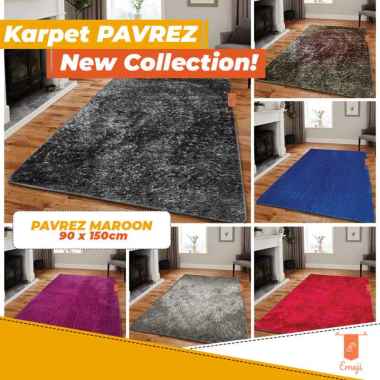 Karpet Bulu Rasfur 90x150 cm Parves Karpet Lantai Bulu Premium Halus Lembut Anti Slip Karpet Bulu Ka