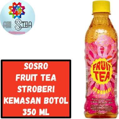 Sosro Fruit tea Kemasan Botol 350 ML Strawberry