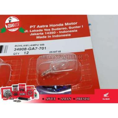 BOHLAM BOLAM LAMPU T10 SPEEDOMETER SENJA KOTA UNIVERSAL ORIGINAL HONDA
