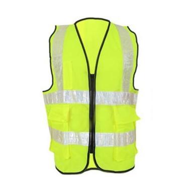 GOSAVE Rompi Polyester Kombinasi Polyster Polister Safety Vest Rompi Proyek Kerja Semua Ukuran Green
