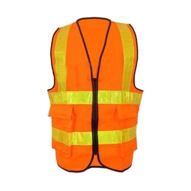 GOSAVE Rompi Polyester Kombinasi Polyster Polister Safety Vest Rompi Proyek Kerja Semua Ukuran Orang
