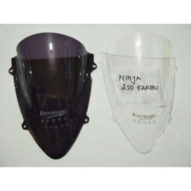 windshield ninja 250 karbu visor jenong kawasaki ninja 250 karbu Hitam