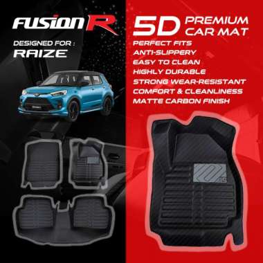Fusion R Karpet Mobil 5D Raize / Premium Car Carpet Carbon New Model
